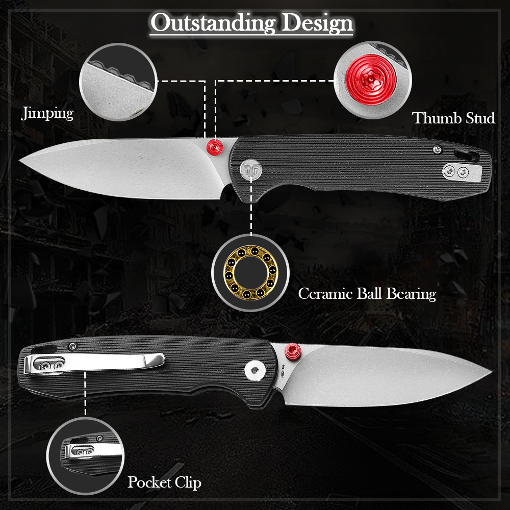 TRIVISA Folding Knife for Men, - đánh giá và giá Outdoor Hunting Gifts